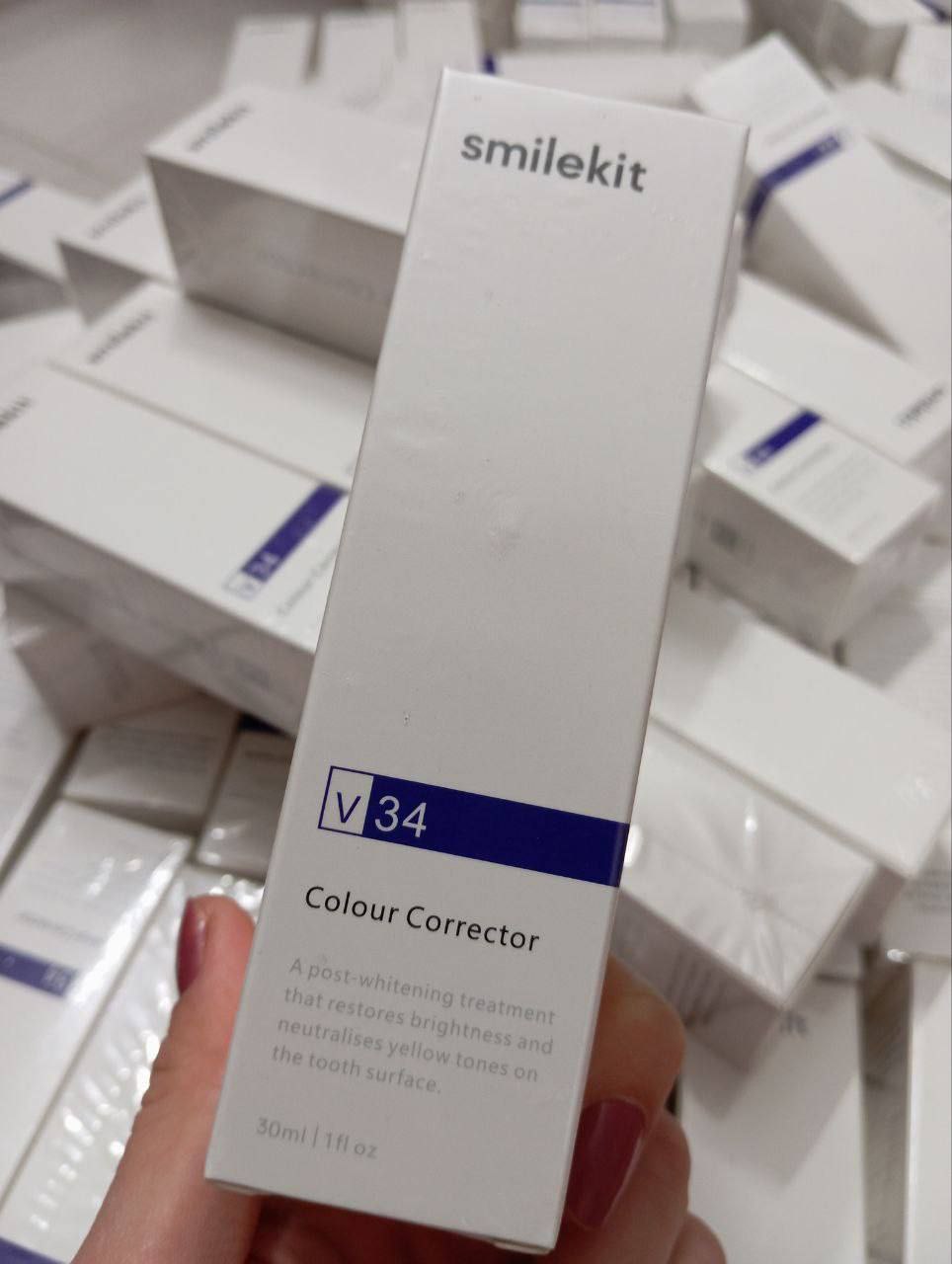 سرم سفیدکننده و رفع زردی دندان اسمایل کیت Smilekit مدل V34 Colour Corrector